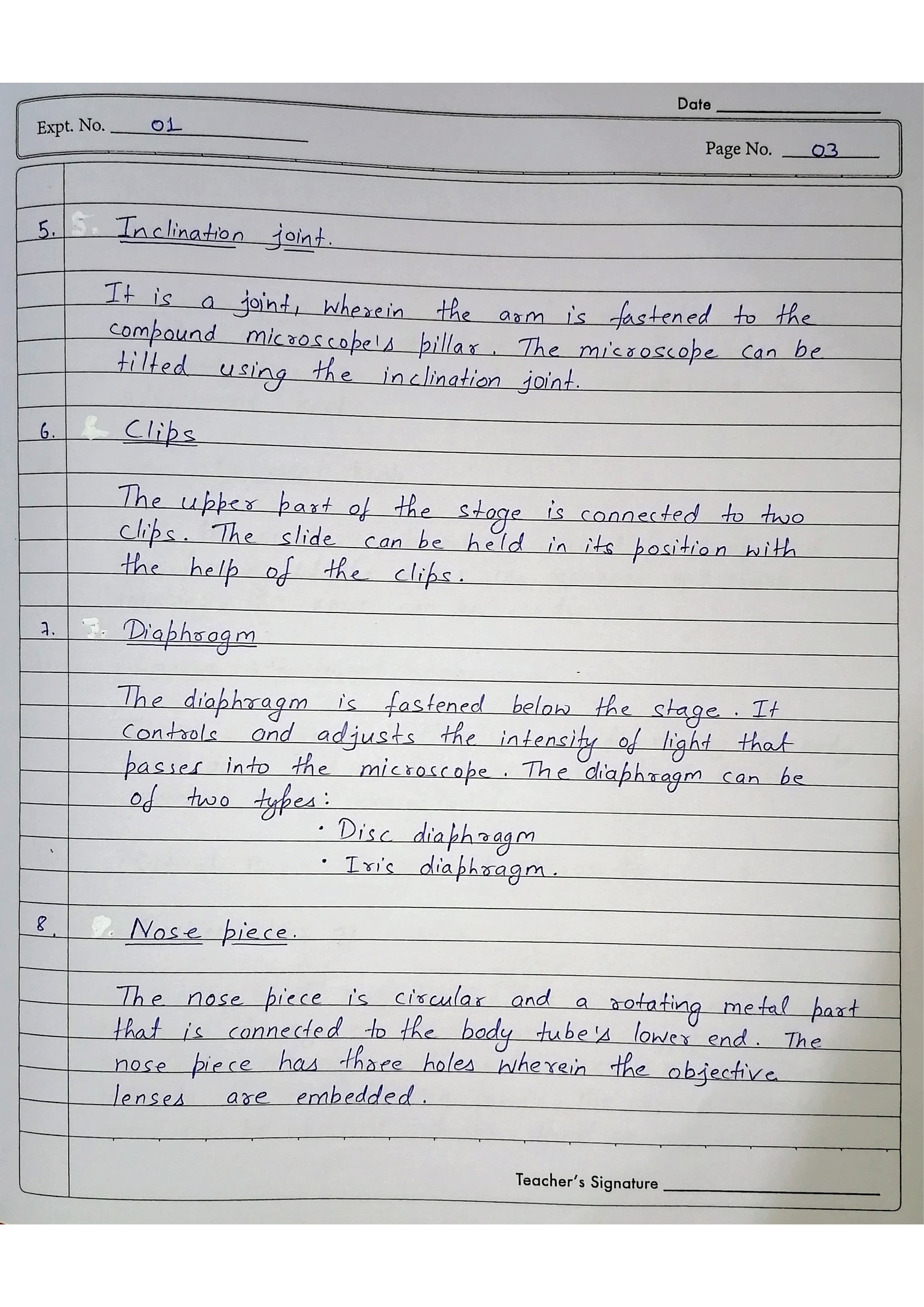 Pharmacognosy Practical